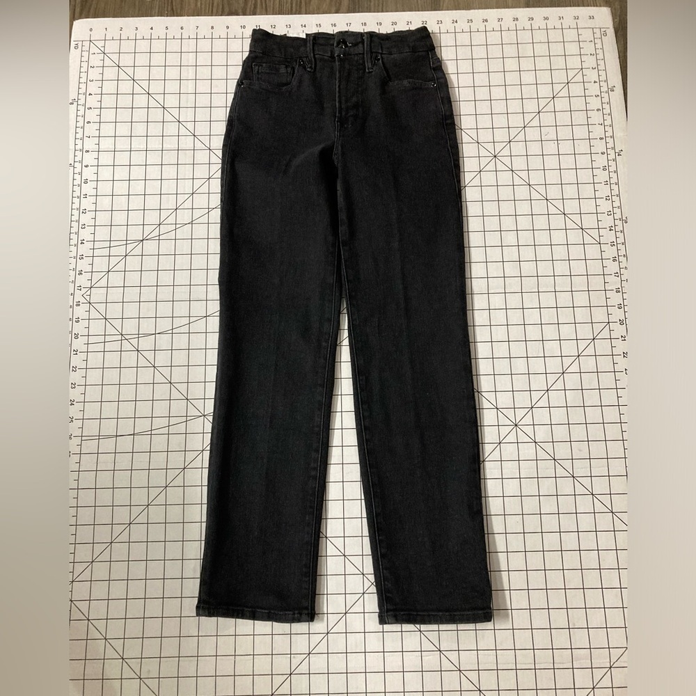 NWT Good‎ American Women’s Black Size 0/25 Jeans